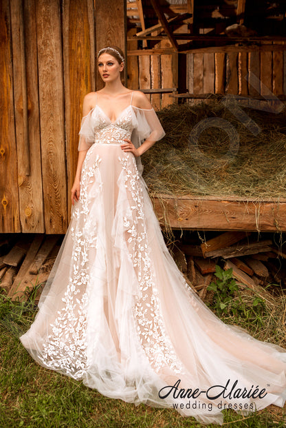 Dominic Open back Tulip Straps Wedding Dress 6