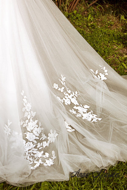 Irmana Open back A-line Straps Wedding Dress 6