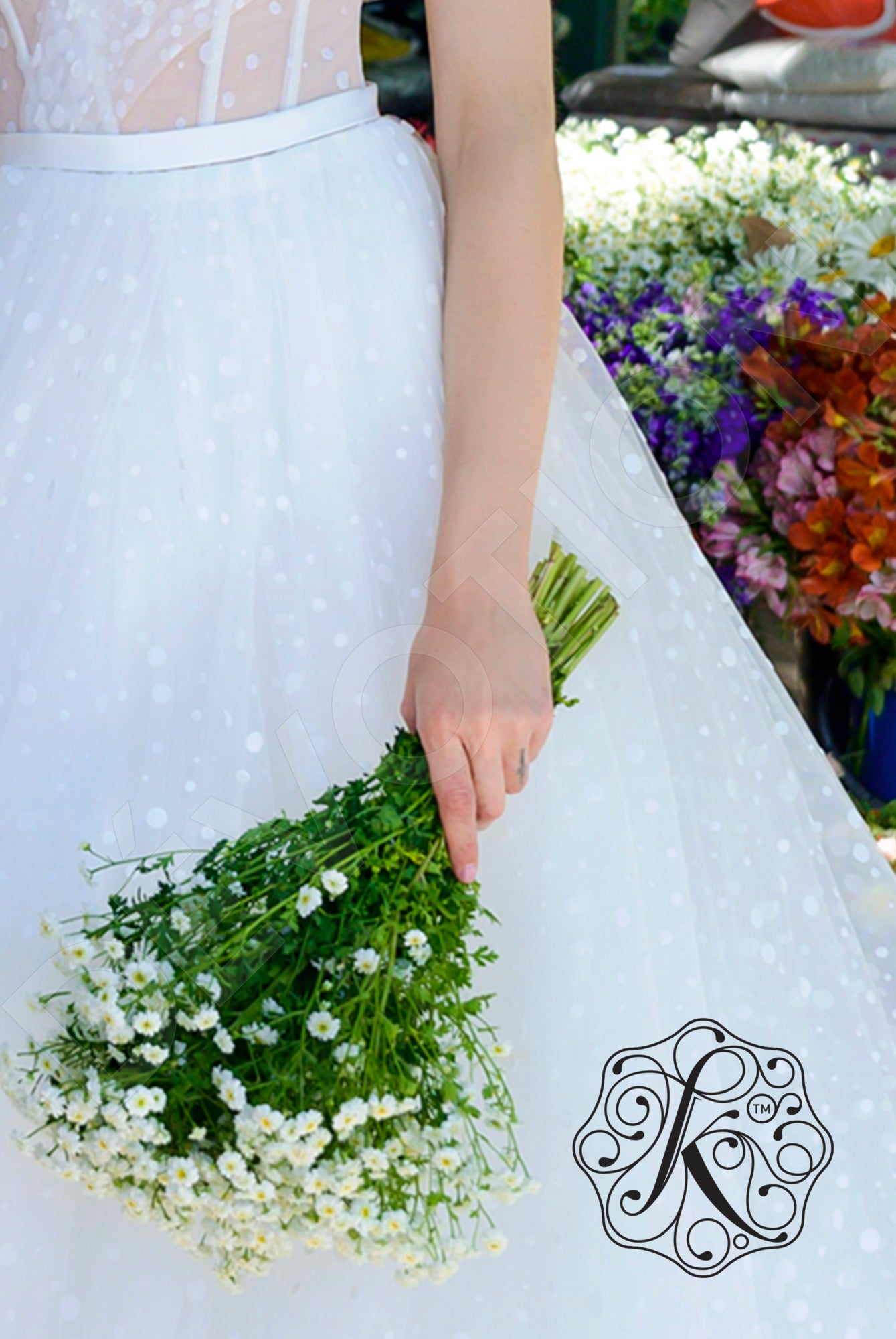 Margred A-line Illusion OffWhite Wedding dress