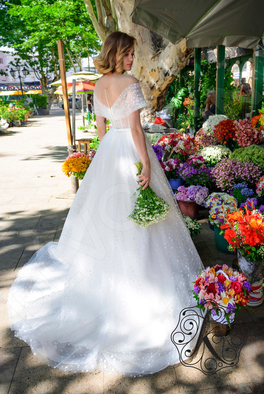 Margred A-line Illusion OffWhite Wedding dress