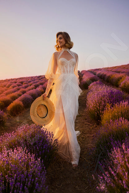 Armel Open back A-line Strapless Wedding Dress 5