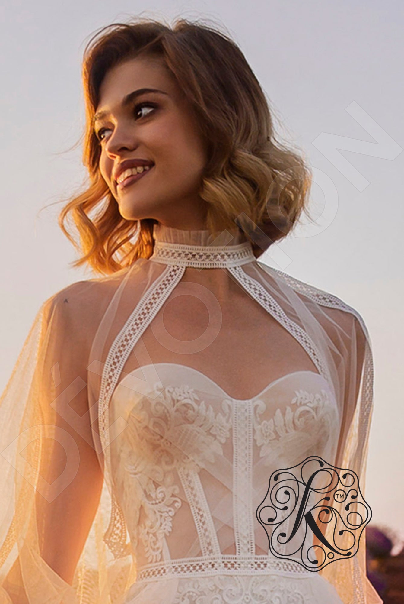 Armel A-line Sweetheart Vanilla Wedding dress