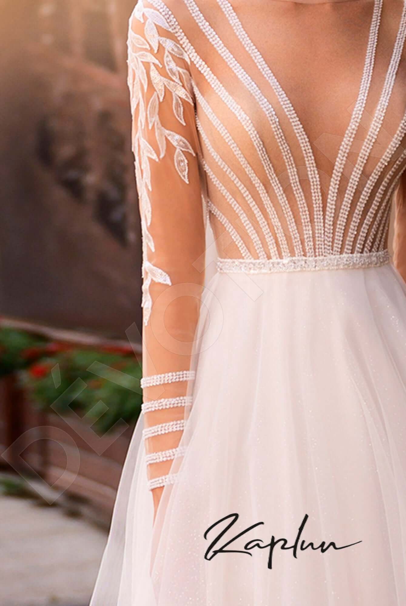 Ismana A-line Illusion Vanilla Wedding dress
