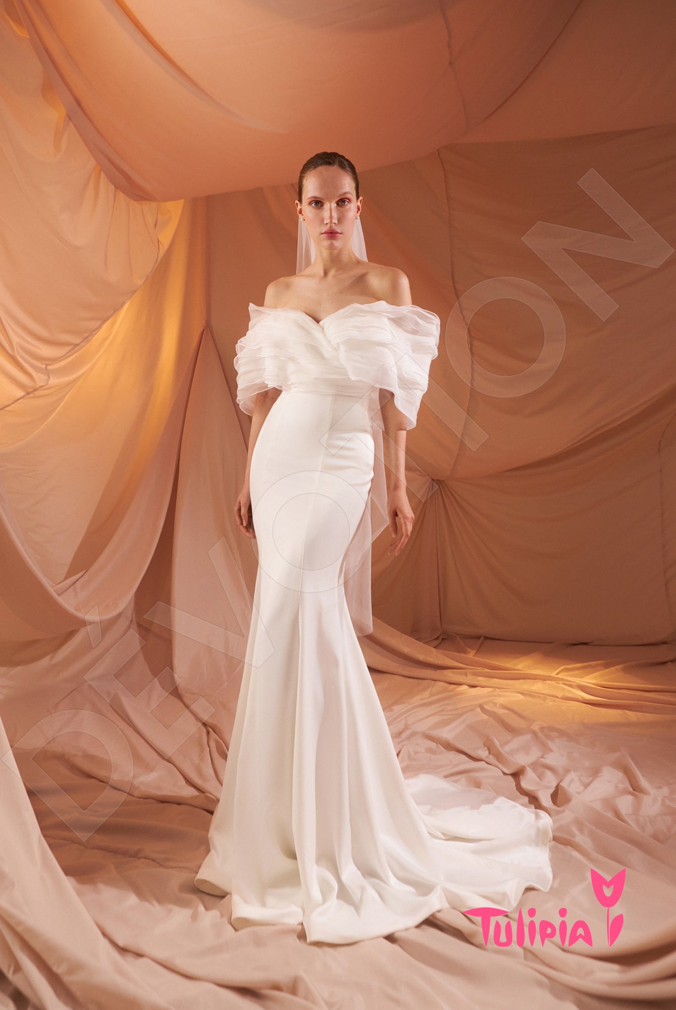 Allegra Open back Trumpet/Mermaid Strapless Wedding Dress 5