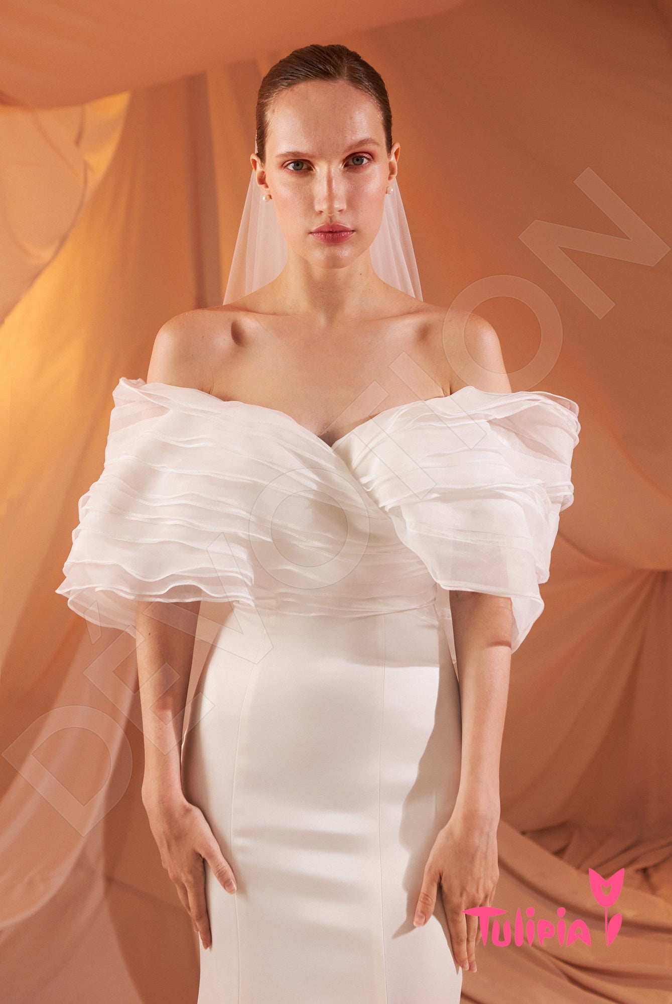 Allegra Open back Trumpet/Mermaid Strapless Wedding Dress 2