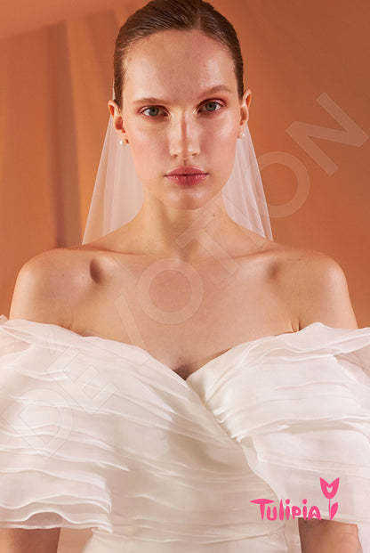 Allegra Open back Trumpet/Mermaid Strapless Wedding Dress 7