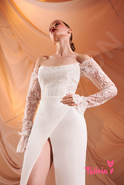 Gioconda Open back Trumpet/Mermaid Long sleeve Wedding Dress 4