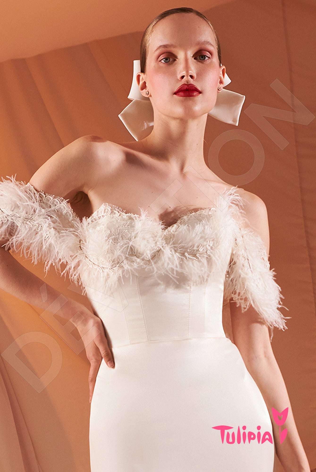 Iteliya Open back Sheath/Column Straps Wedding Dress 4