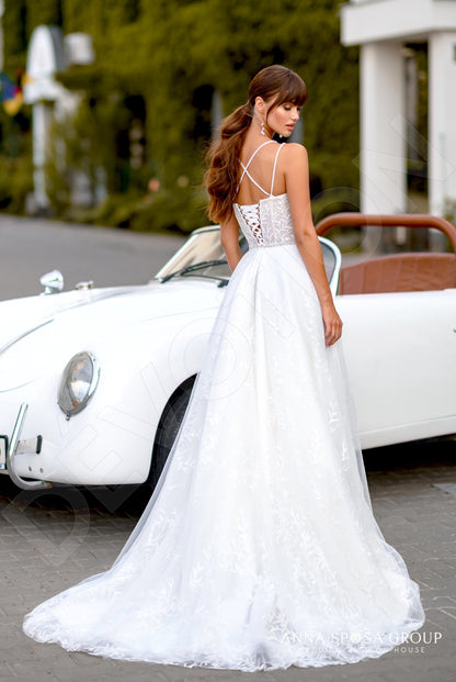 Hrydzh Open back A-line Straps Wedding Dress Back