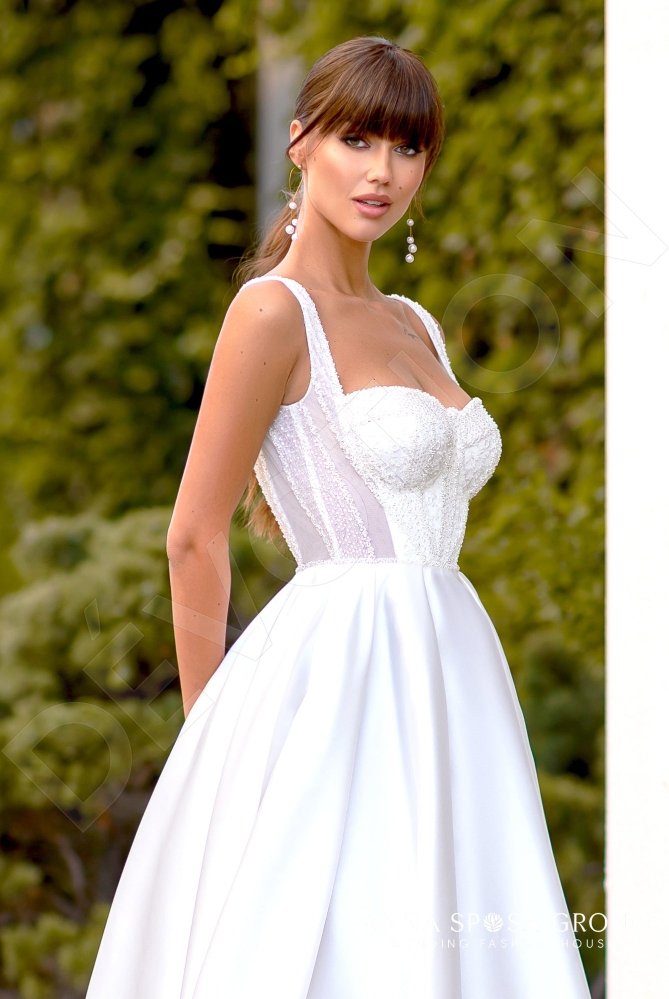 Songj A-line Sweetheart Milk Wedding dress