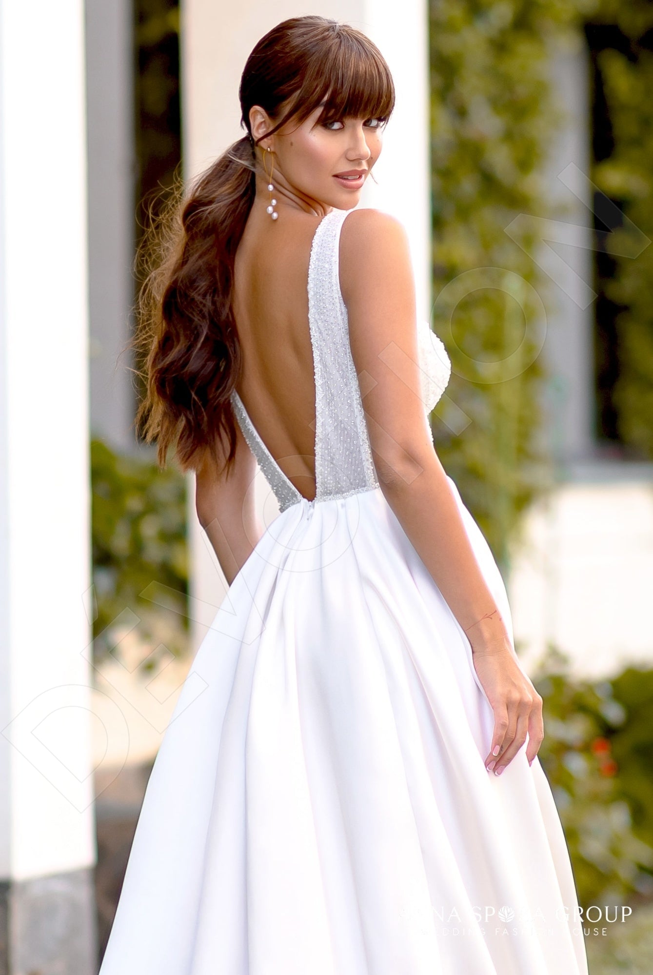 Songj A-line Sweetheart Milk Wedding dress