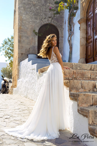 Siri Open back A-line Straps Wedding Dress 7