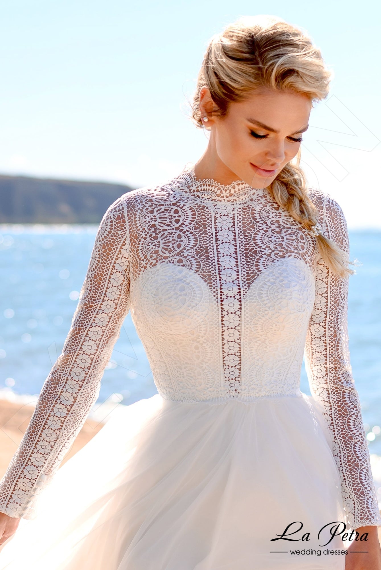 Lorelei Open back A-line Long sleeve Wedding Dress 6