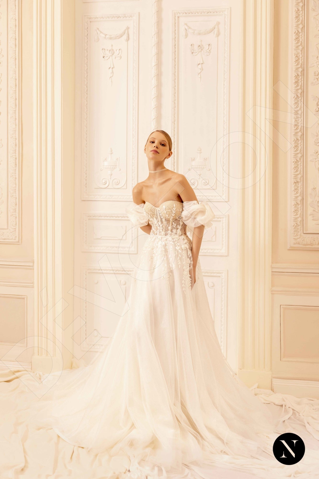 Edita Open back A-line Sleeveless Wedding Dress 8