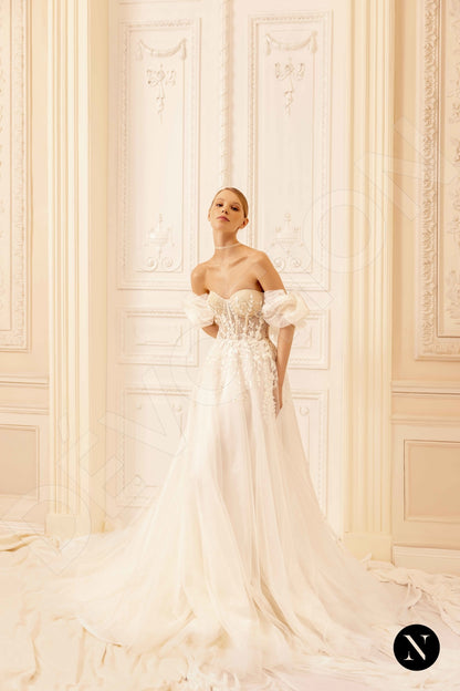 Edita Open back A-line Sleeveless Wedding Dress 8
