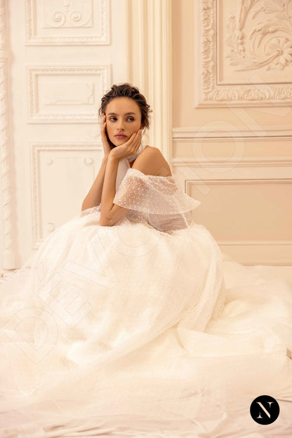 Estery Open back A-line Sleeveless Wedding Dress 5