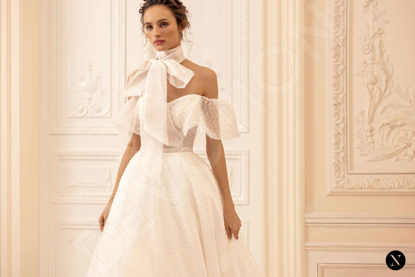Estery Open back A-line Sleeveless Wedding Dress 7