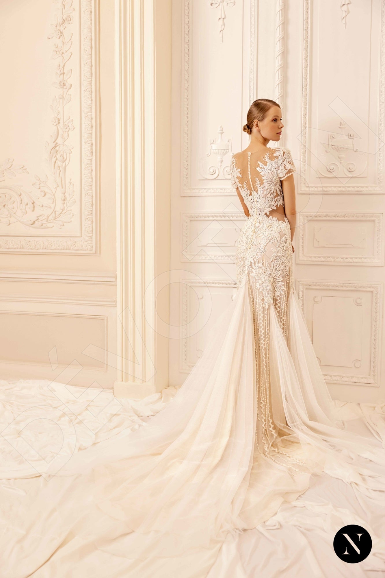 Kate Trumpet/Mermaid Illusion Nude Wedding dress