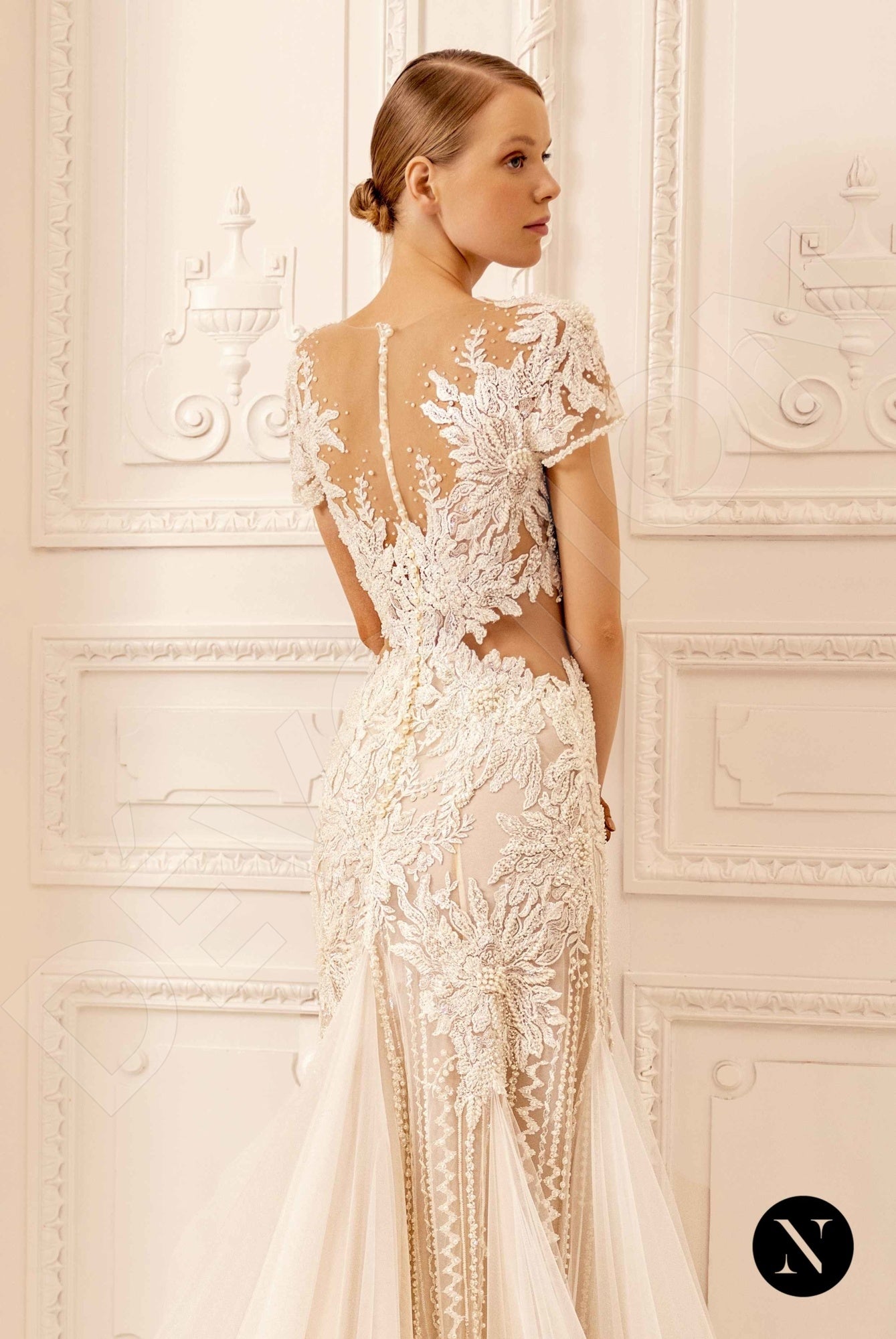 Kate Trumpet/Mermaid Illusion Nude Wedding dress
