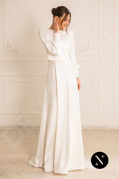 Gabanna Shine Full back A-line Straps Wedding Dress Front