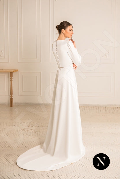 Gabanna Shine Full back A-line Straps Wedding Dress Back