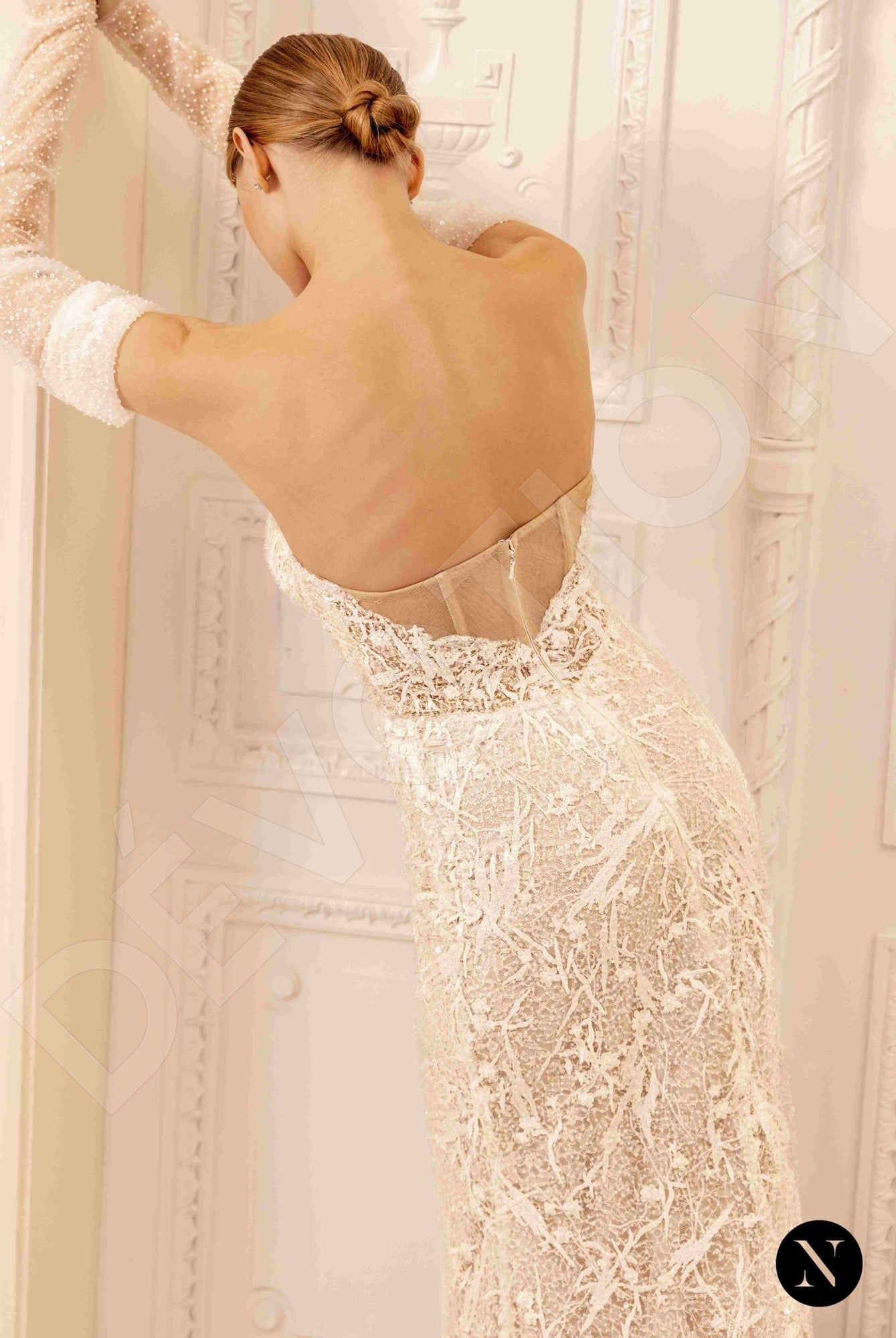 Sophia Trumpet/Mermaid Sweetheart Nude Wedding dress