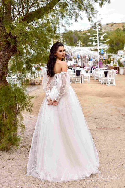 Cameron Open back A-line Strapless Wedding Dress 6