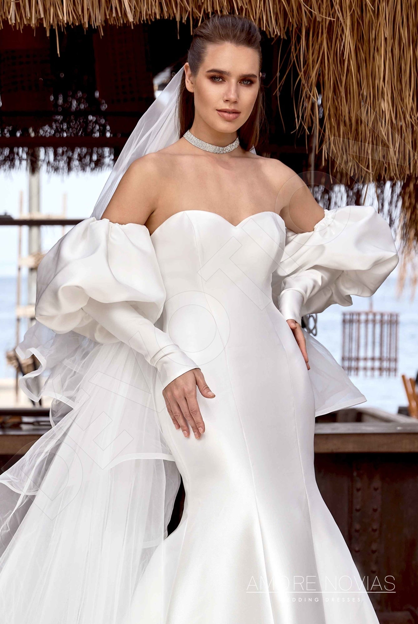 Steph Trumpet/Mermaid Sweetheart Ivory Wedding dress