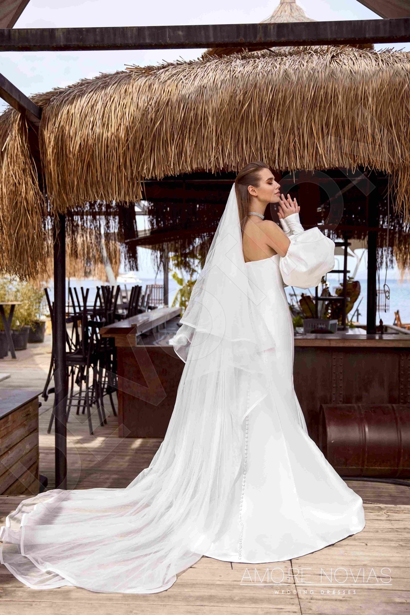 Steph Trumpet/Mermaid Sweetheart Ivory Wedding dress