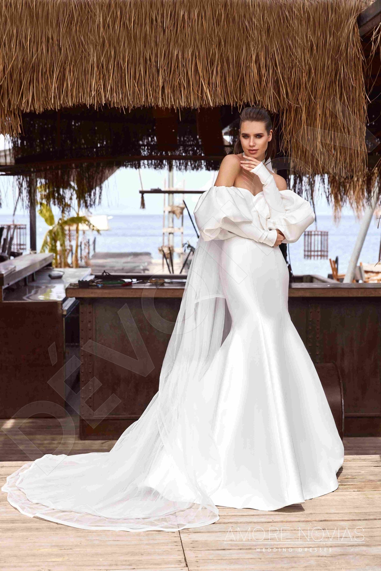 Steph Trumpet/Mermaid Sweetheart Ivory Wedding dress