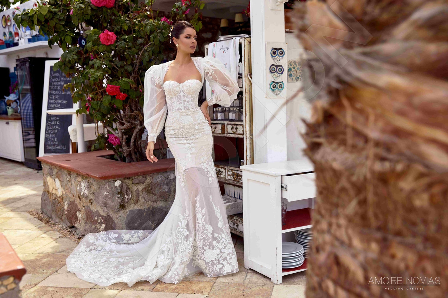 Lou Open back Trumpet/Mermaid Strapless Wedding Dress 9