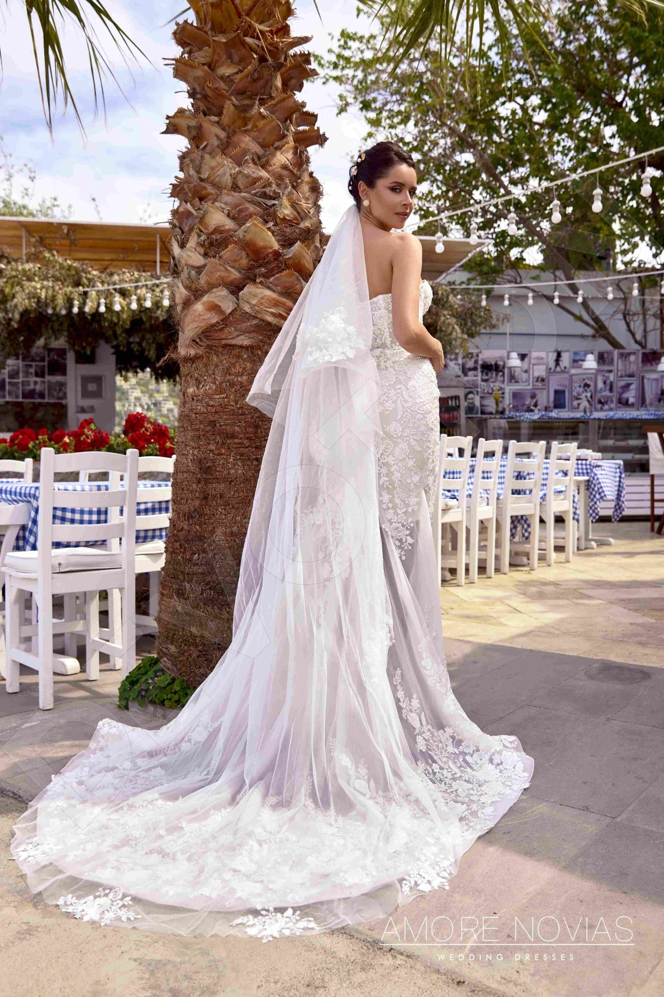 Lou Open back Trumpet/Mermaid Strapless Wedding Dress 8