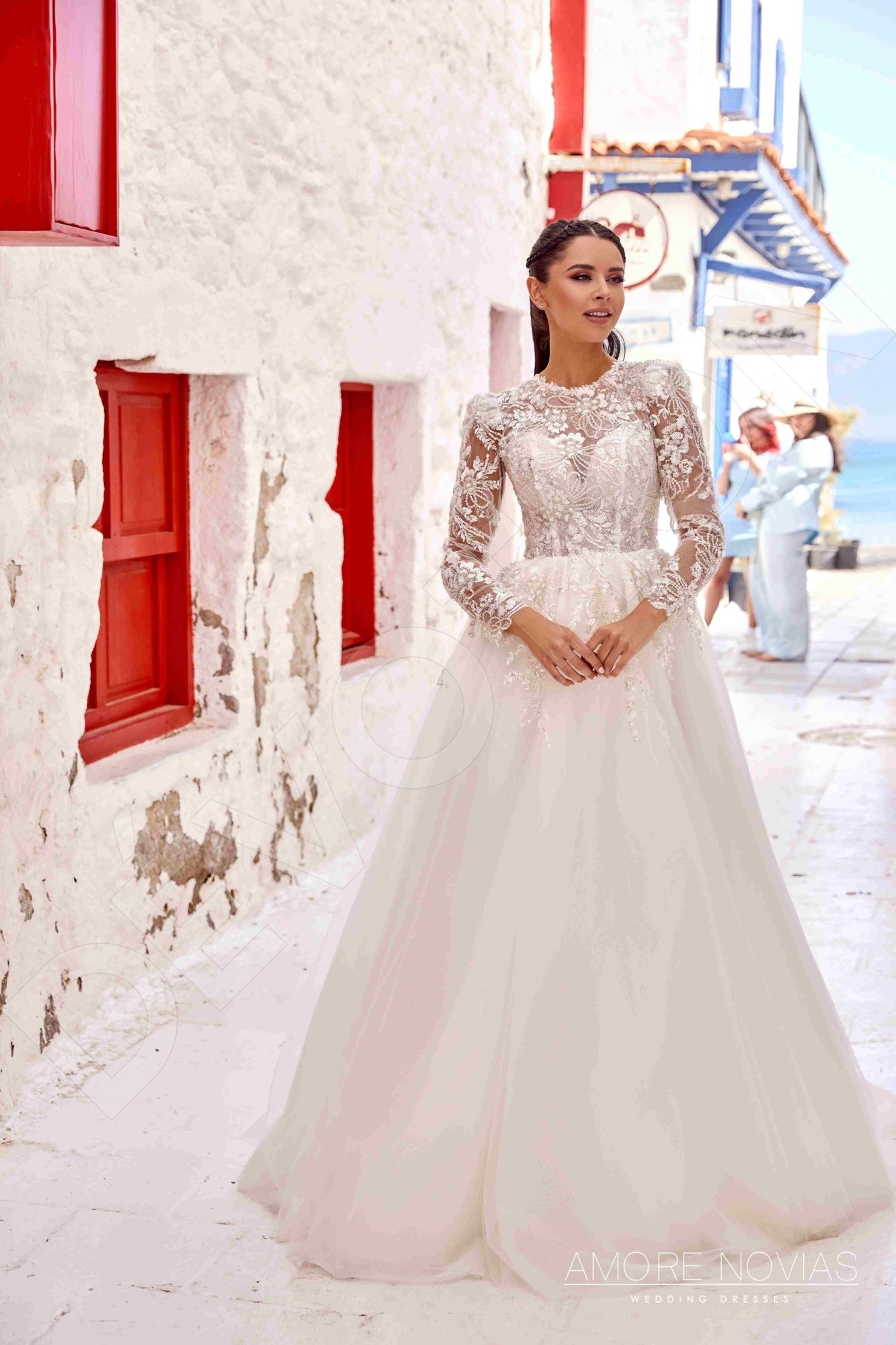 Joanie Full back Princess/Ball Gown Long sleeve Wedding Dress 7