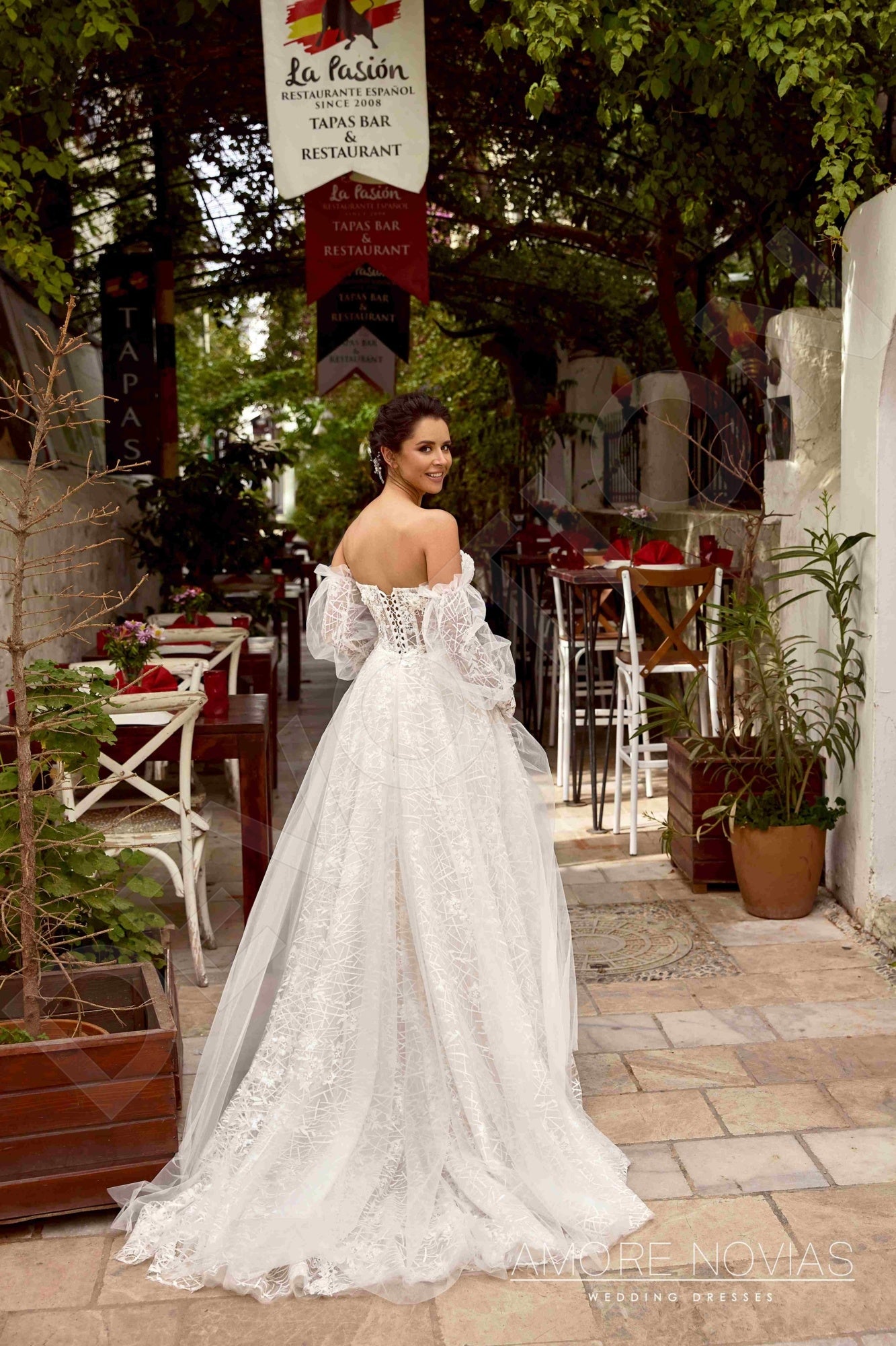Simi Princess/Ball Gown Sweetheart Milk Blush Wedding dress