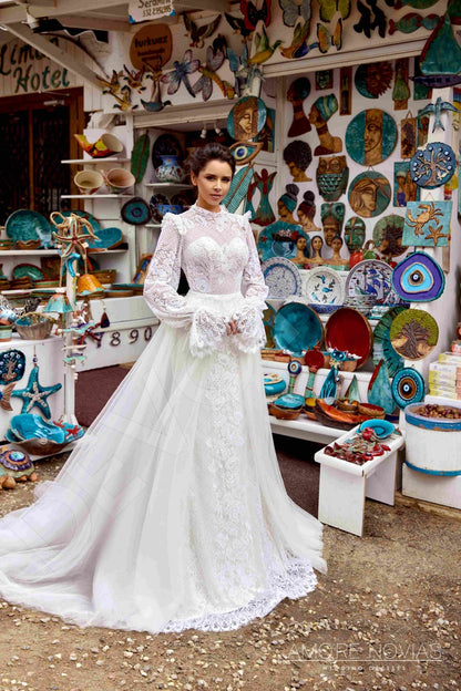Alana Open back Trumpet/Mermaid Long sleeve Wedding Dress 10