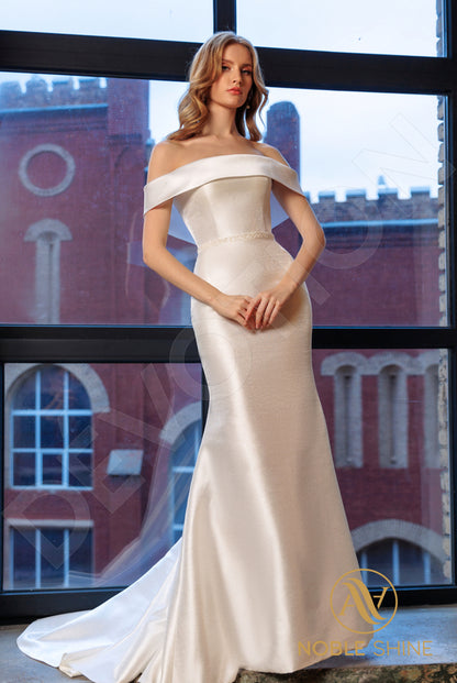 Karey Open back Trumpet/Mermaid Strapless Wedding Dress Front