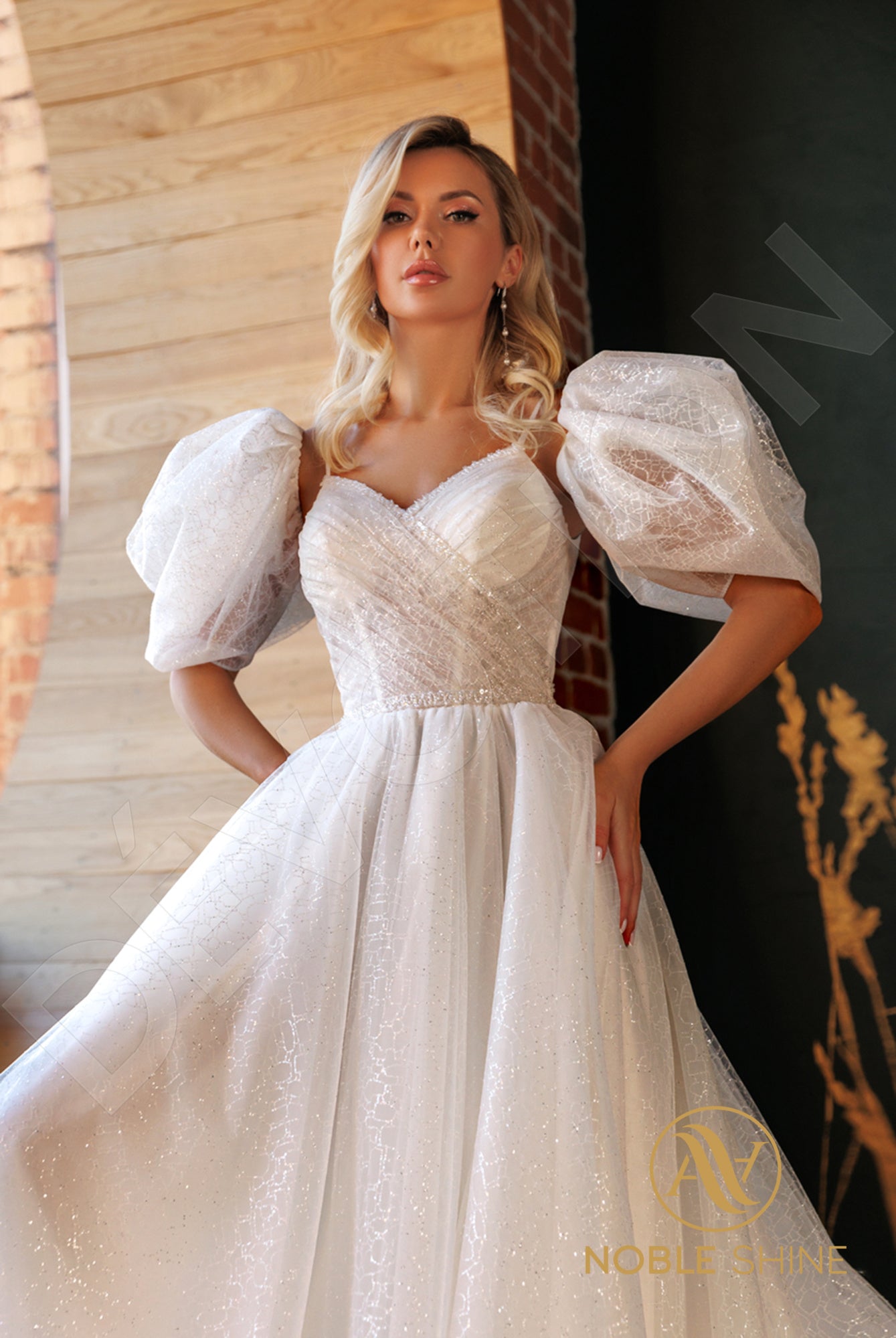 Nuala A-line Sweetheart Milk Wedding dress
