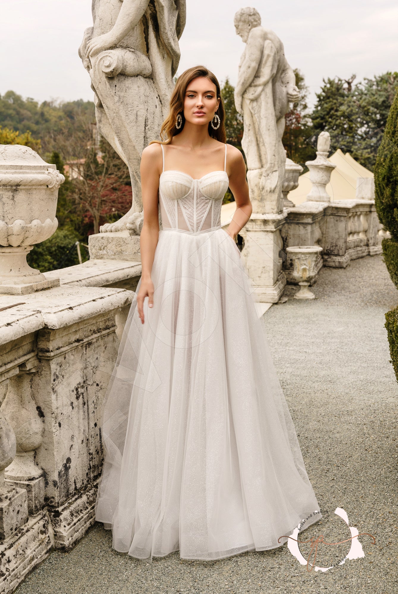Aoibhin A-line Sweetheart Milk Wedding dress
