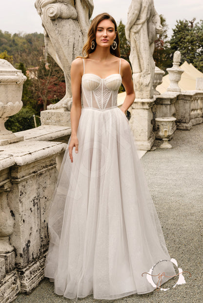 Aoibhin A-line Sweetheart Milk Wedding dress