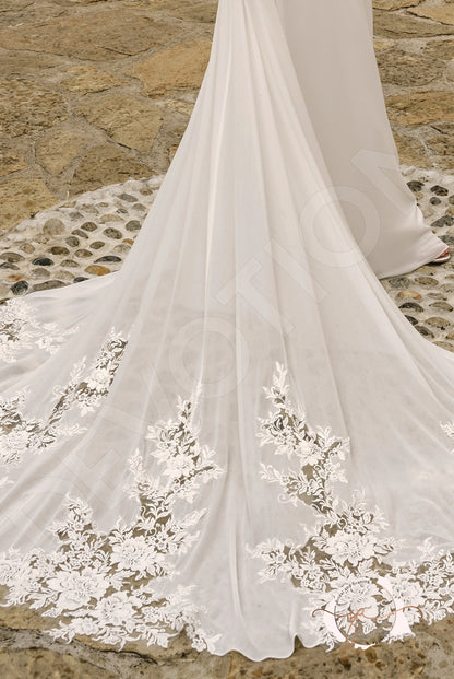Beibhinn A-line Illusion Milk Wedding dress