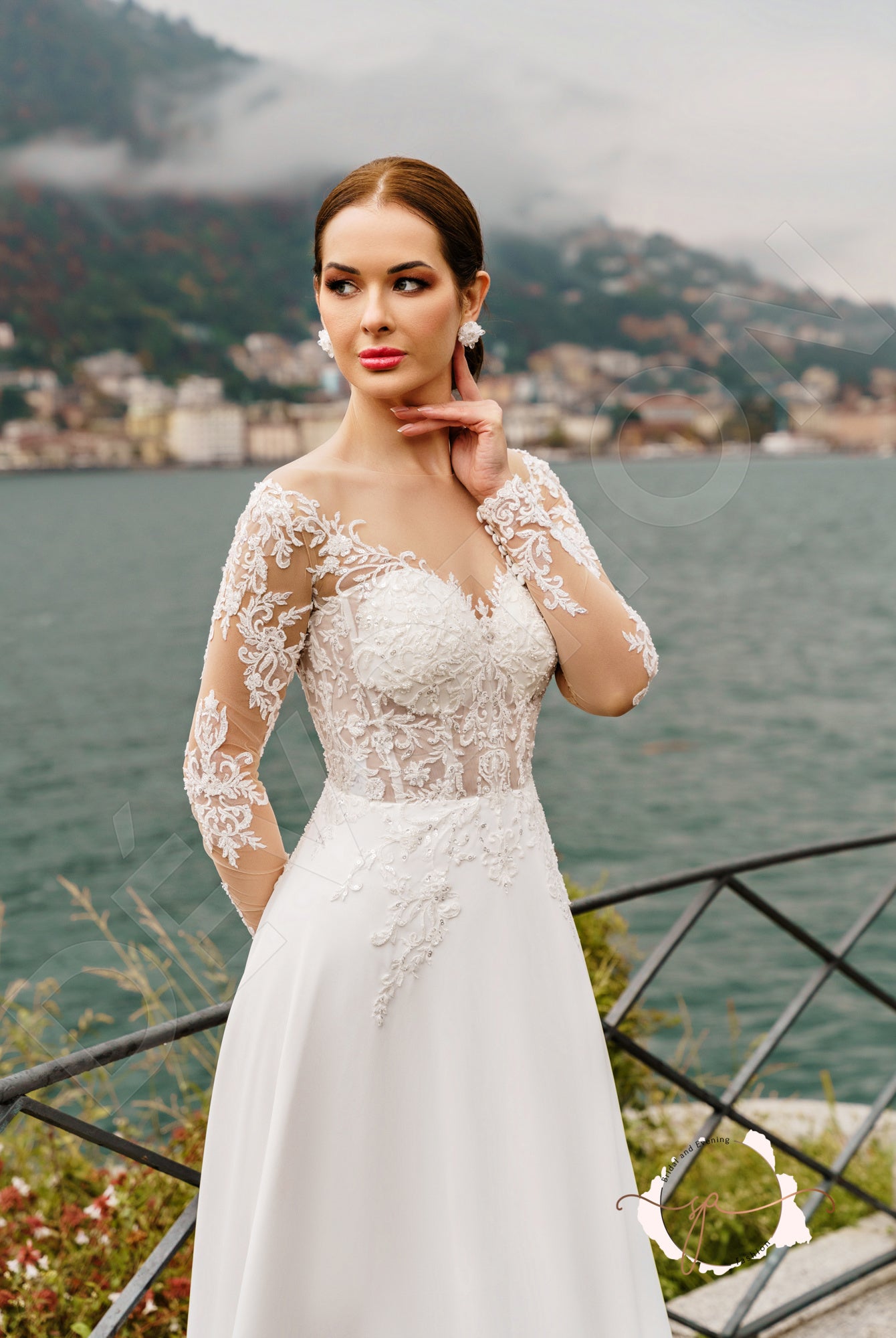 Bronag A-line Illusion Milk Wedding dress