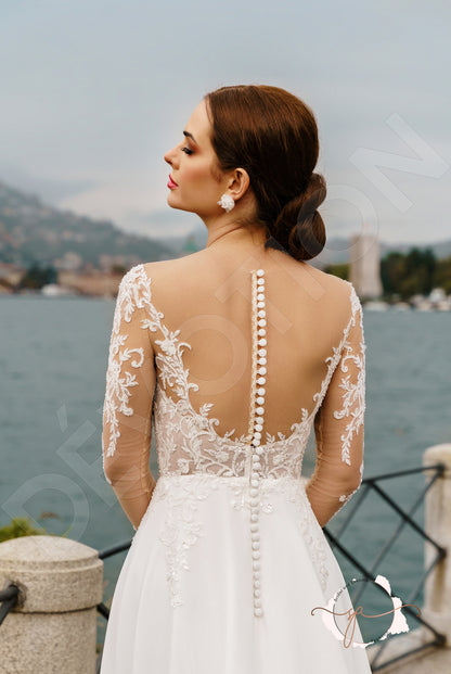 Bronag A-line Illusion Milk Wedding dress