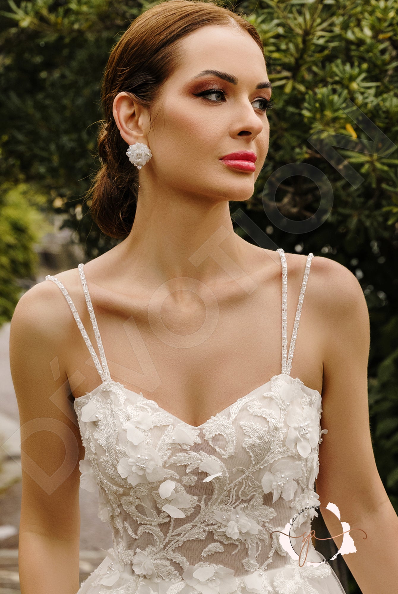 Gobinet A-line Sweetheart Milk Wedding dress