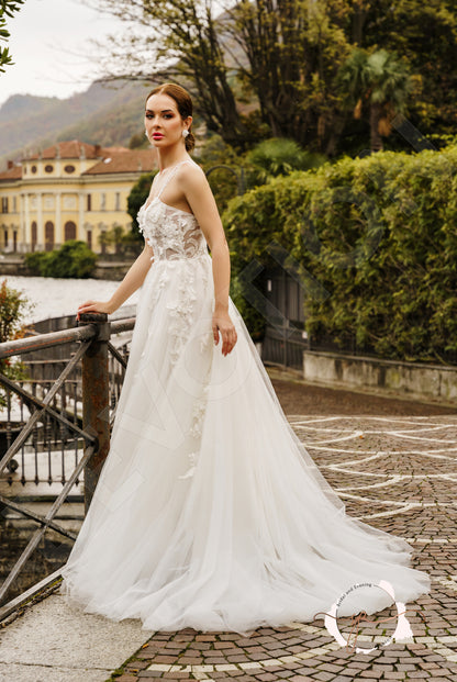 Gobinet A-line Sweetheart Milk Wedding dress
