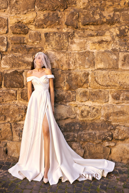Deidr A-line Sweetheart Milk Wedding dress