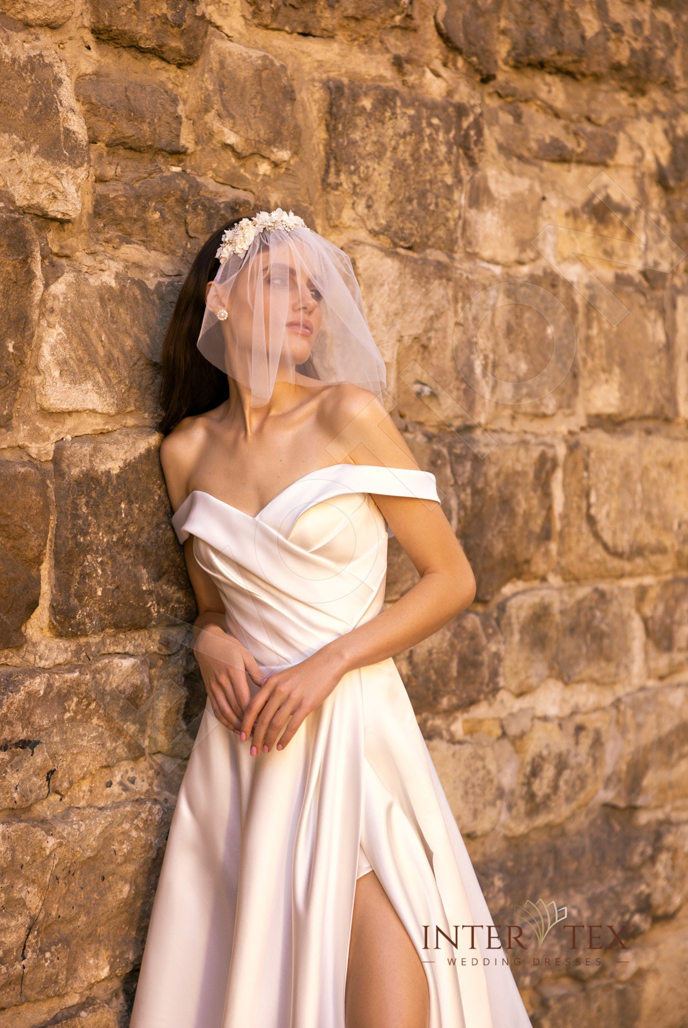 Deidr A-line Sweetheart Milk Wedding dress