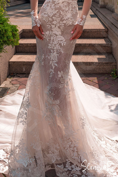 Aida Full back Trumpet/Mermaid Long sleeve Wedding Dress 6