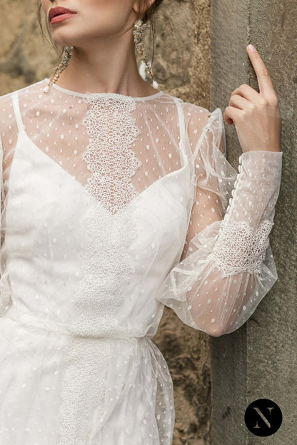 Briar Full back A-line Long sleeve Wedding Dress 6