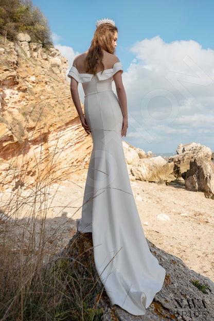 Aphelia Open back Trumpet/Mermaid Sleeveless Wedding Dress Back