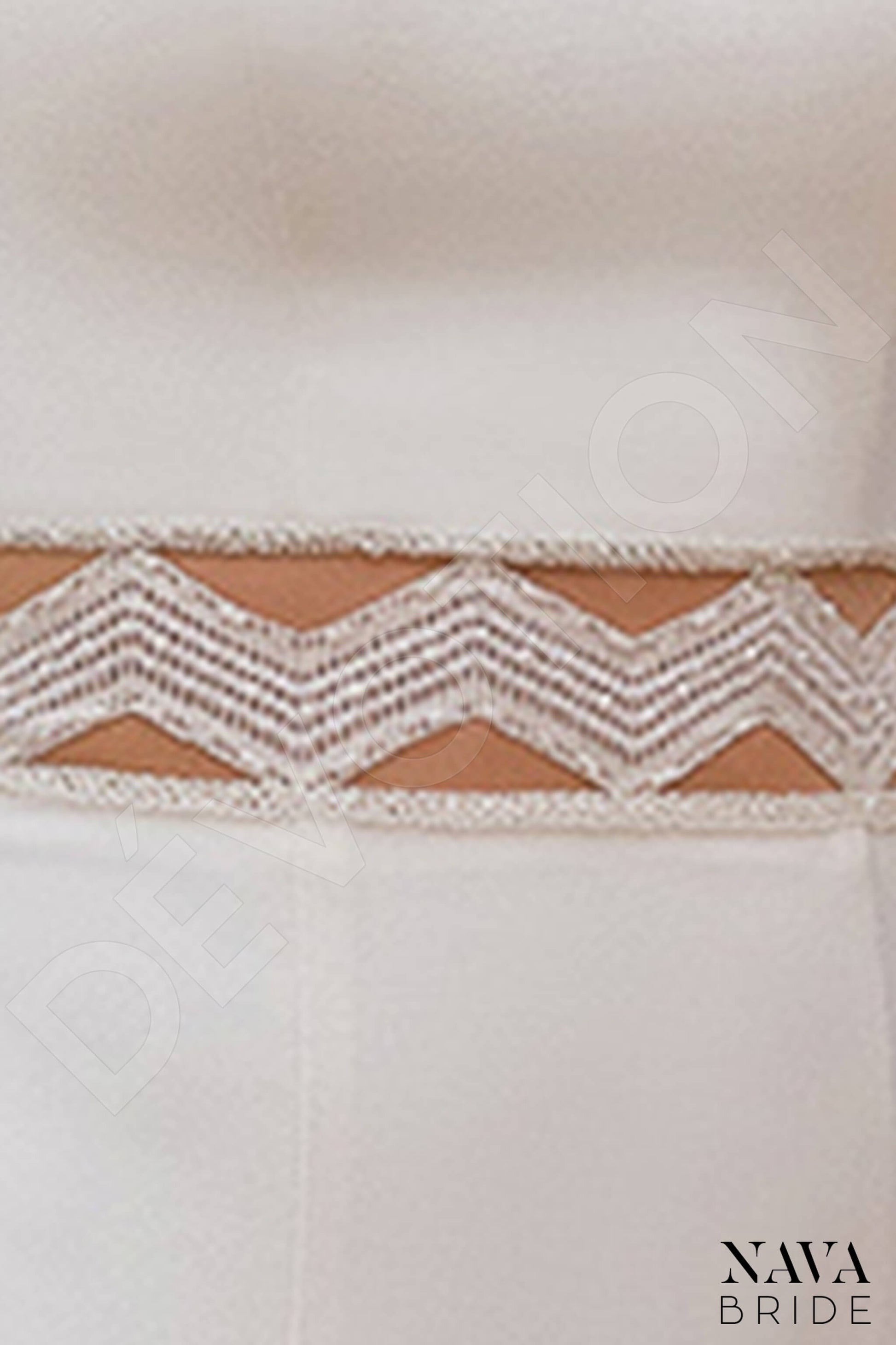Brielle Trumpet/Mermaid Jewel Milk Wedding dress